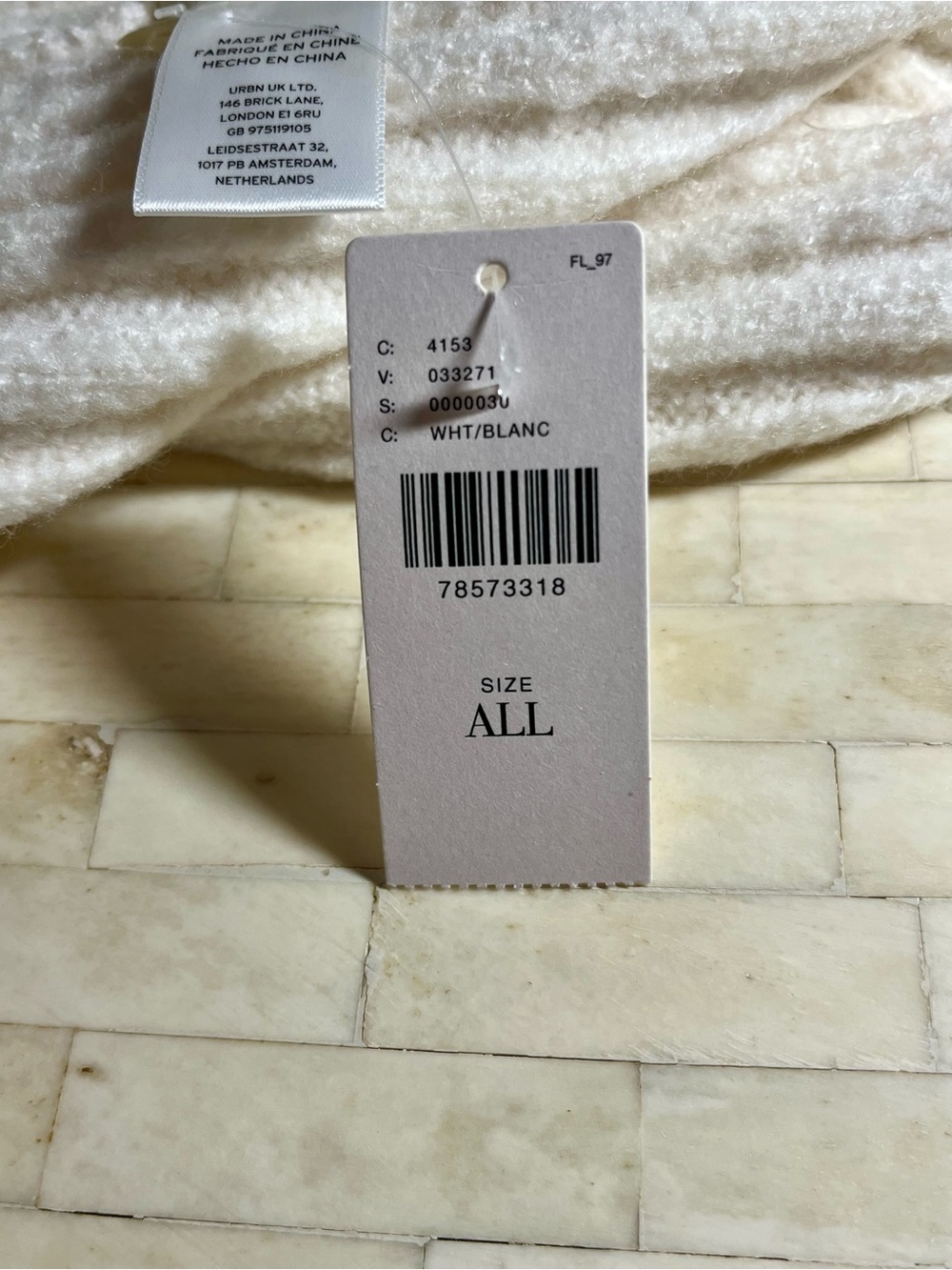 Anthropologie Maeve Cream Ribbed Knit Hat - Picture 5 of 8